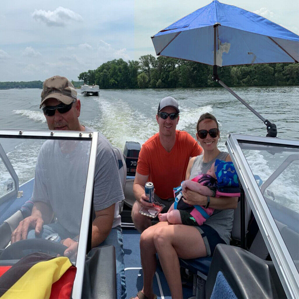 Adjustable Umbrella Parasol Canopy for Summer Chair Bleachers Camping Hiking