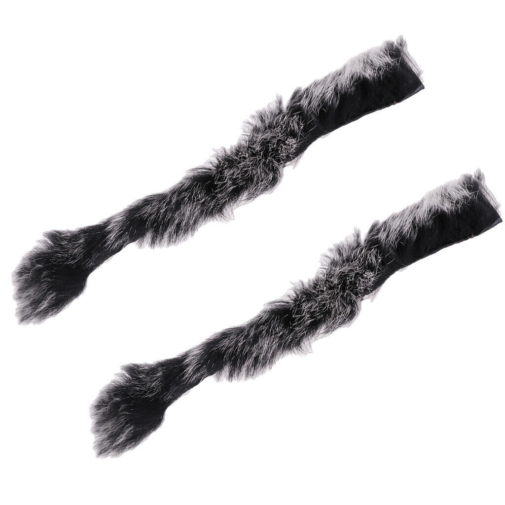 1 Pair Bow String Silencer Bowstring Artificial Rabbit Hair Dampener for Archery