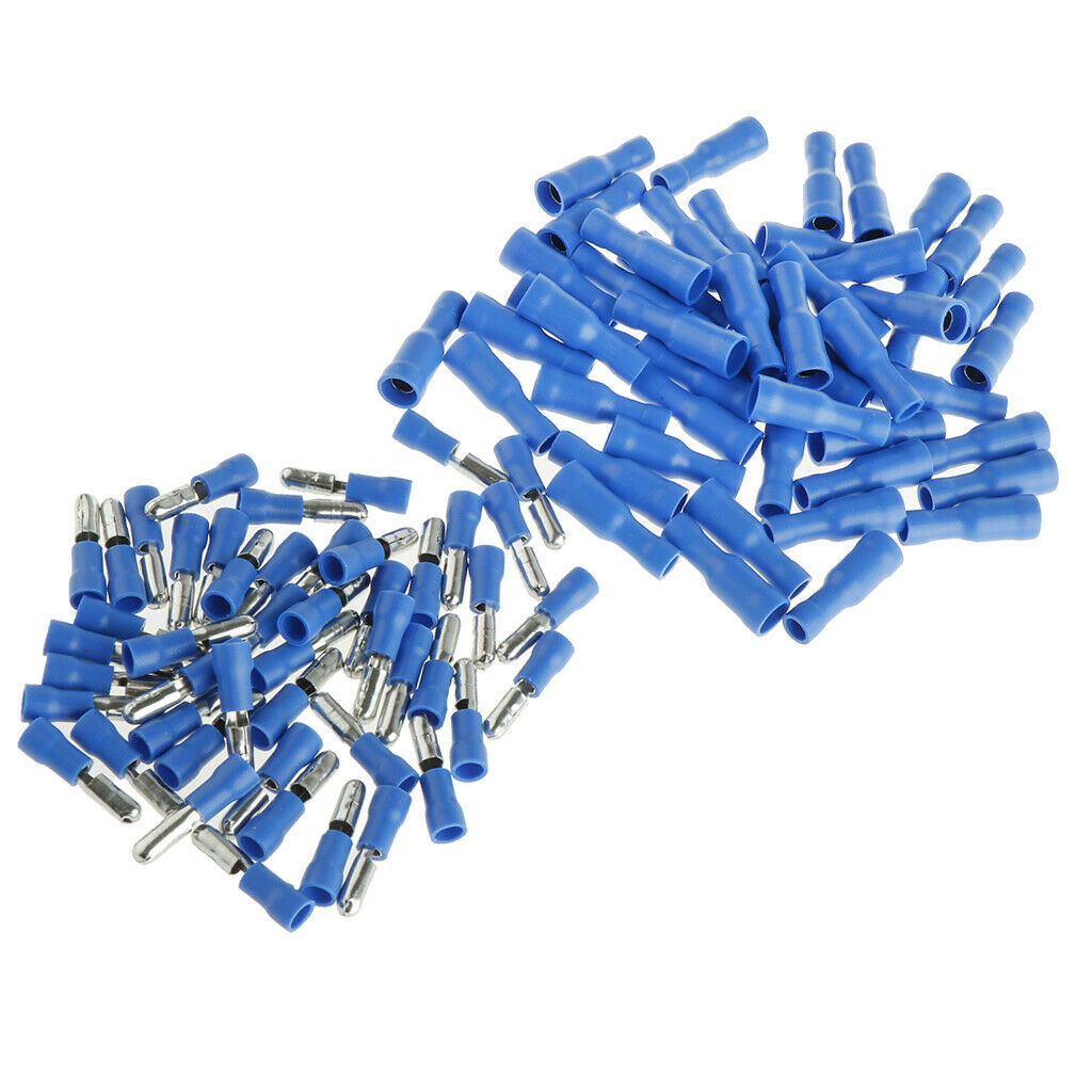 100PCS Spade Connectors - Quick Disconnect Wire Connector- Spade Terminals
