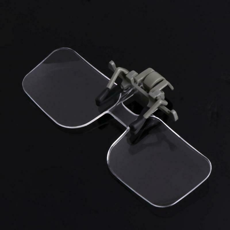 2X Glasses Style Magnifier Magnifying Glass with Clip For Reading