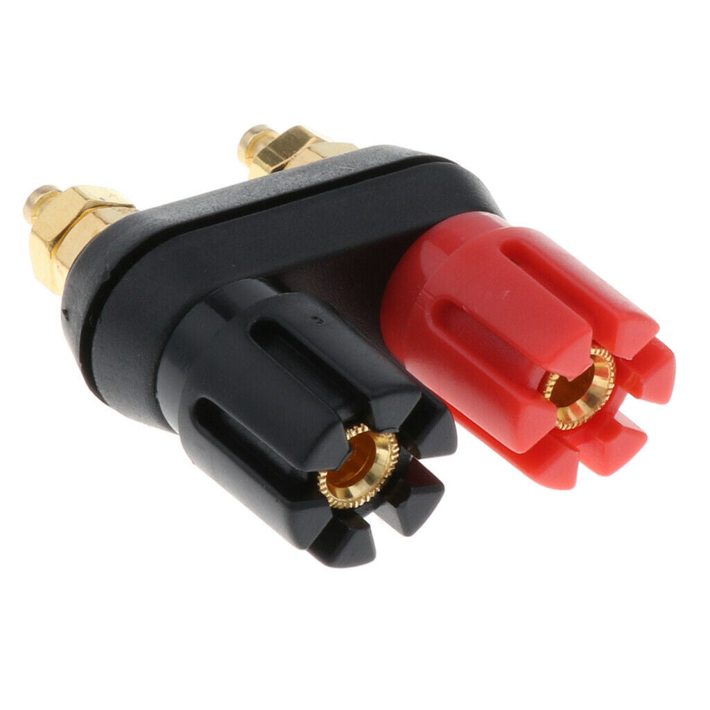 Terminal Binding Post Power Amplifier Dual 2-way Banana Plug Jack