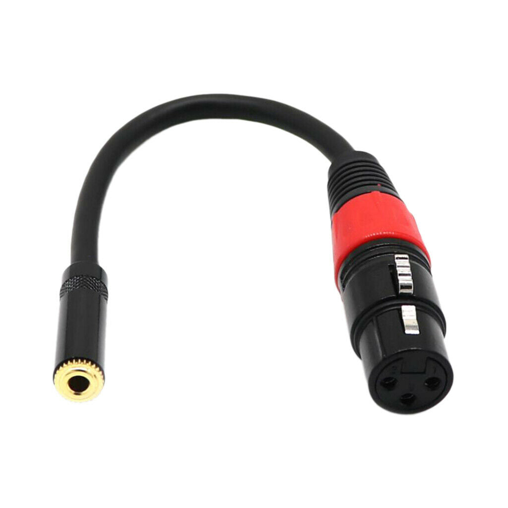 3.5mm (Mini) 1/8" Stereo Female to XLR Female Microphone Cable Cord