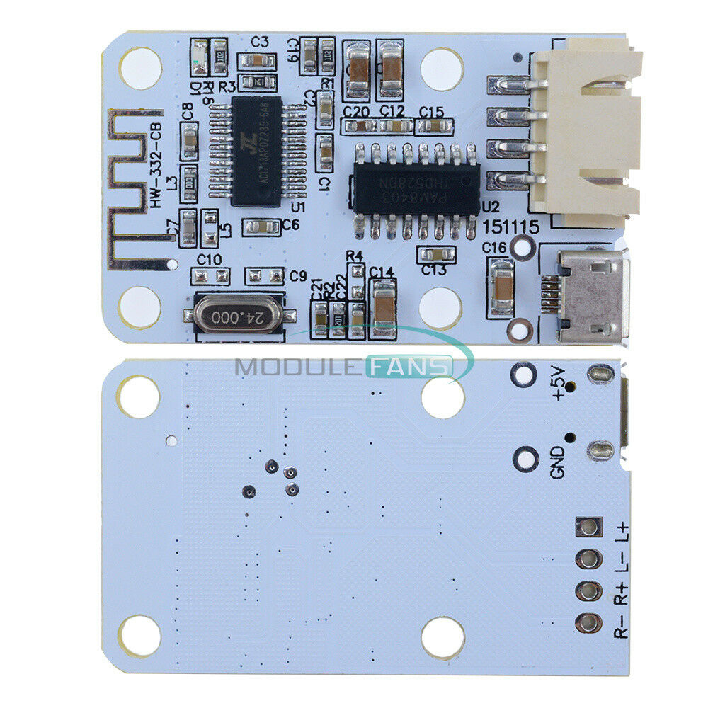 2X3W Bluetooth Audio Receiver Digital Power Amplifier Board Module 3W+3W  DC5V