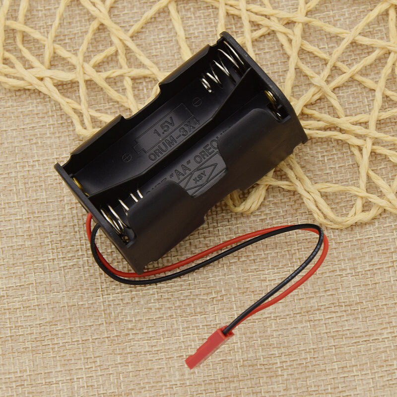 RC Car 6V Battery Box JST Connector Receiver Parts 4 x AA Pack Holder Case New