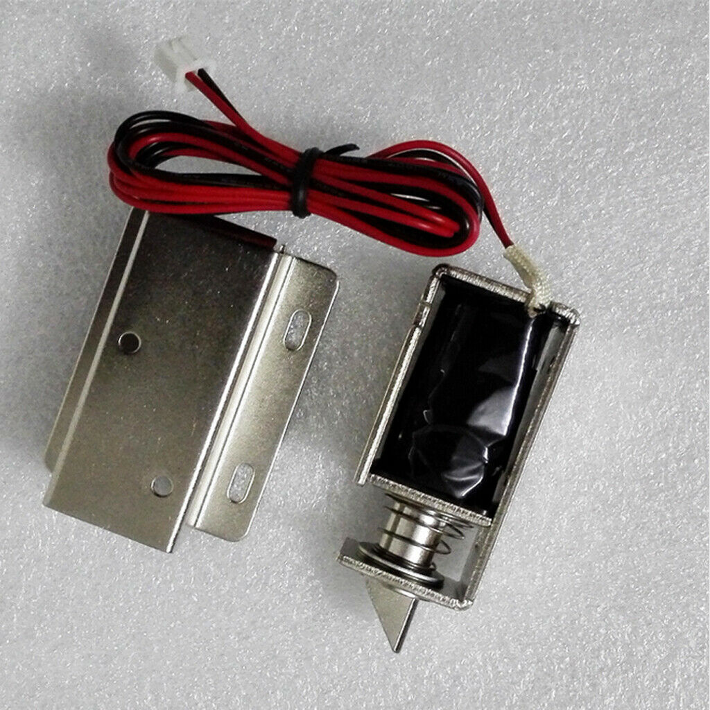 Electromagnetic Lock Tongue Upward Auto Door Drawer Lock 0.25kg Force 12V DC