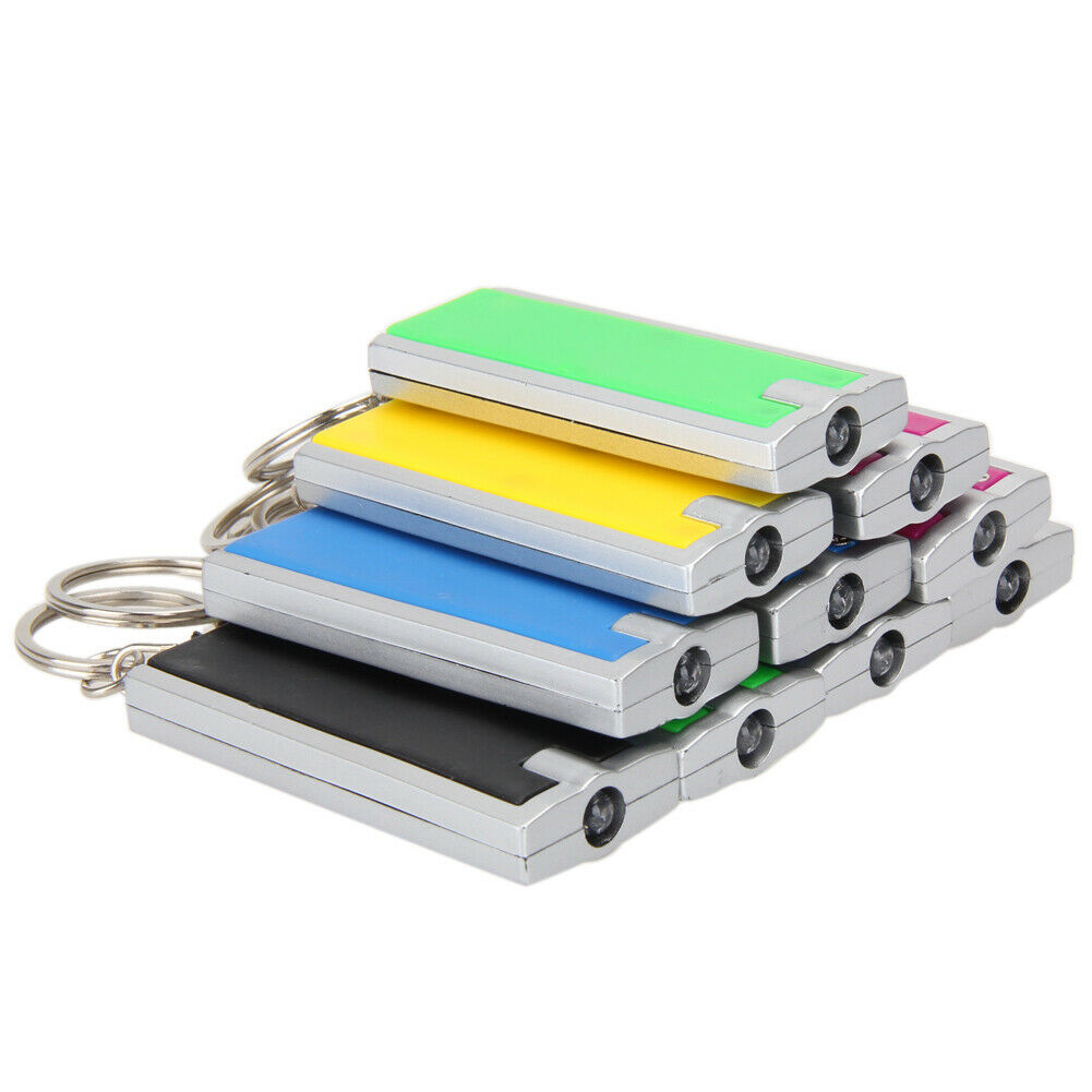 10X Colorful Super Bright Light LED Camping Flashlight Ring Key Chain Lamp Torch