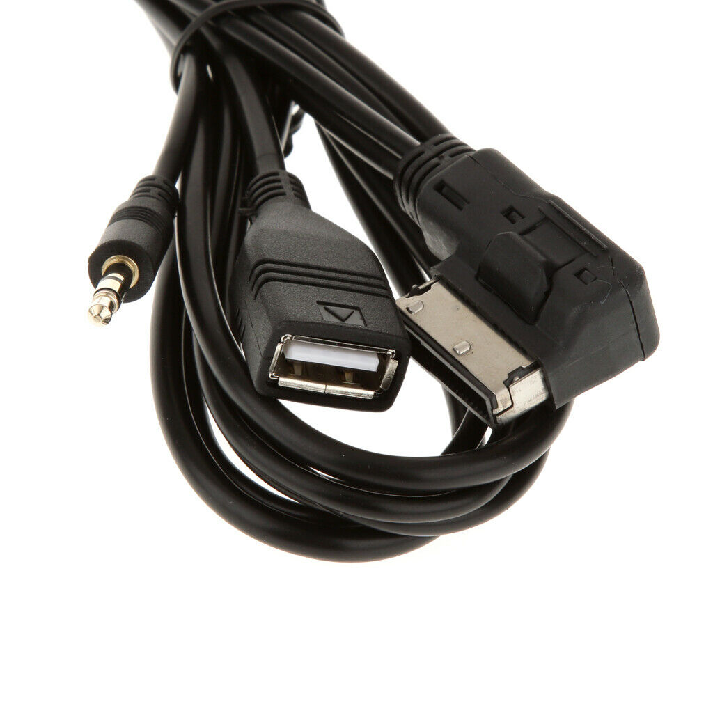 3.5mm Jack Aux Music AMI MMI Interface USB Cable for VW Touran Tiguan