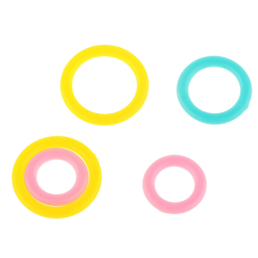 (120 Pieces) Colorful O-Rings & Stitch Ring Markers for Knitting/Crochet