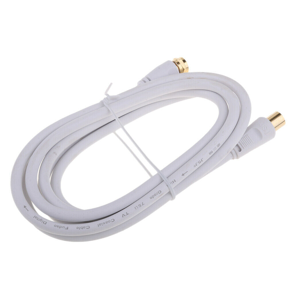 1.8m Male to F type Male Coaxial TV Satellite Antenna Cable