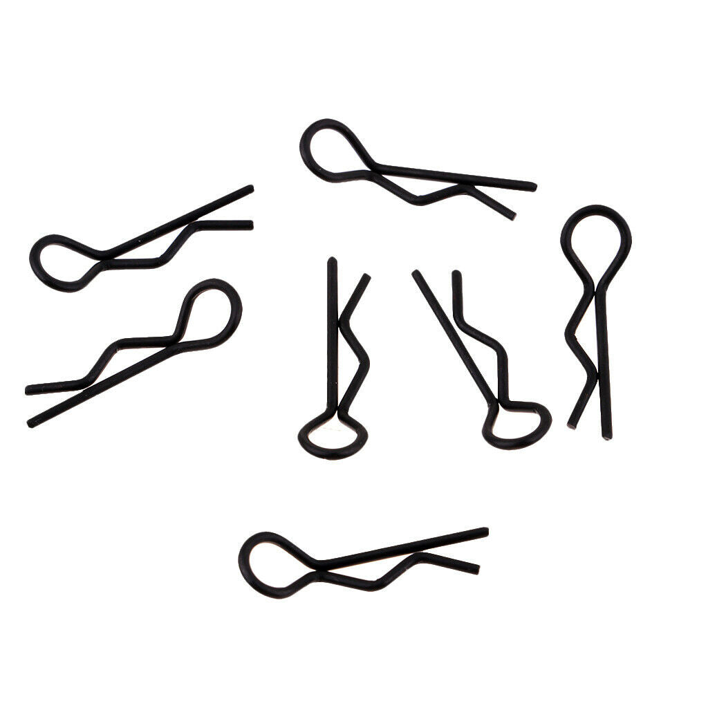 50Pcs Metal Body Clips R Pin Shell for HPI HSP 1/10 1/12 1/16 RC Car