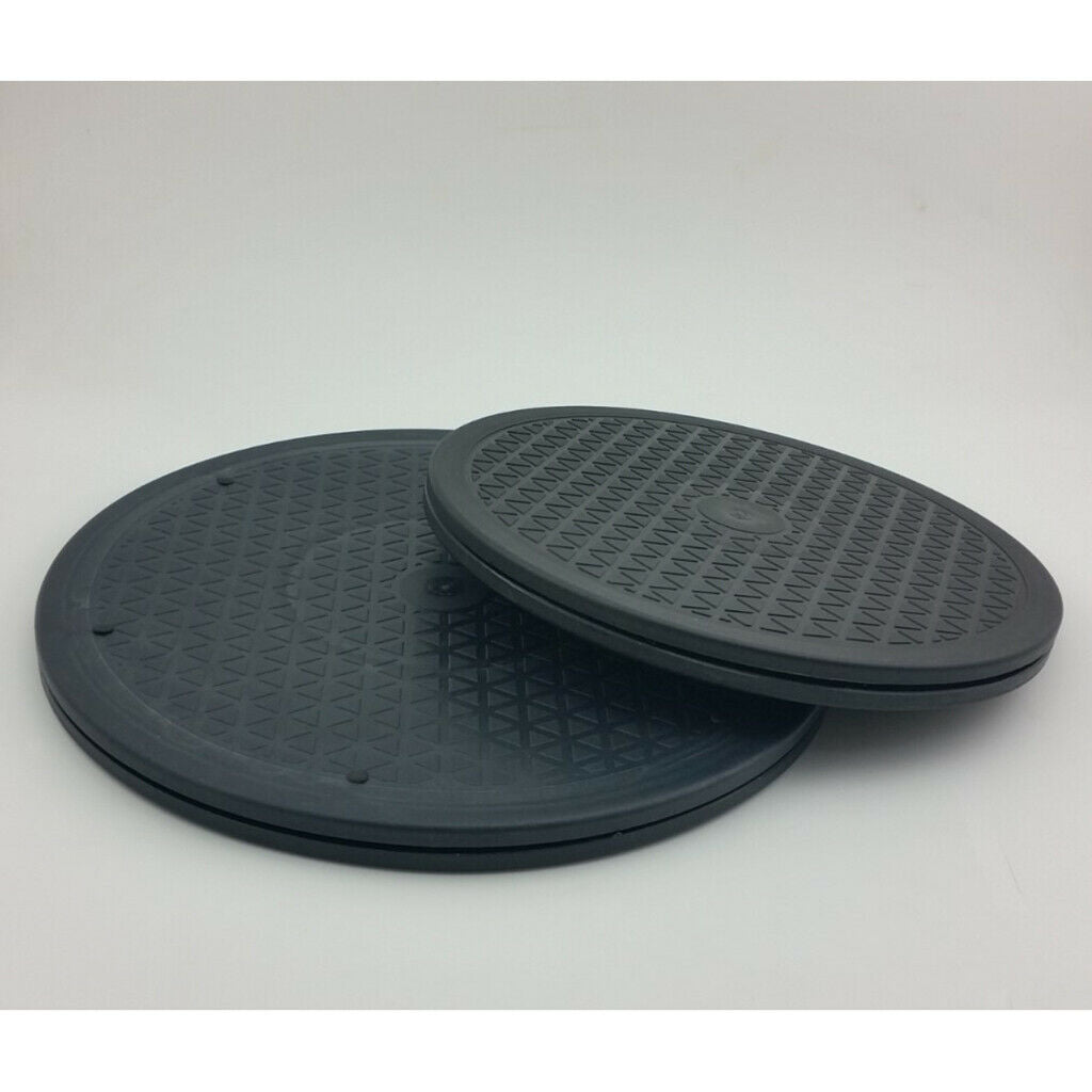 2X 360 DEGREE ROTATING TURN TABLE FOR TV STAND PLATFORM BASE MULTI USE 25CM
