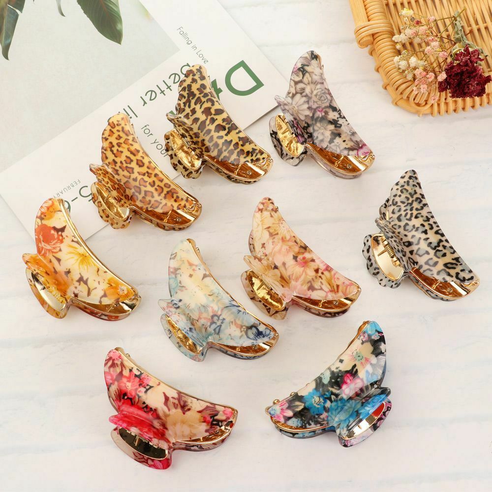 & Leopard Hairdressing Salon Headwear Hair Claws Clips Hair Clamps Hairpins
