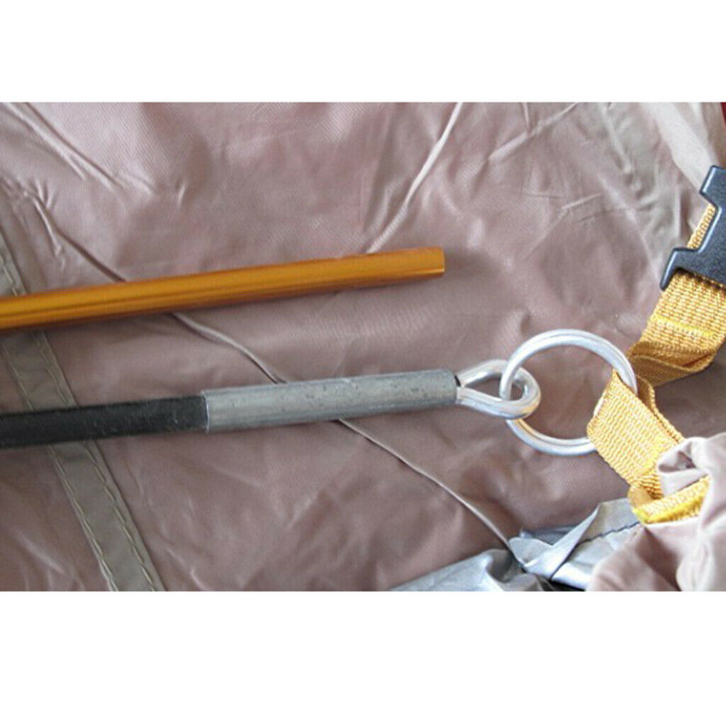 Aluminum Alloy Lightweight Ring & Pin Camping Tent Pole Awning Repair Tool