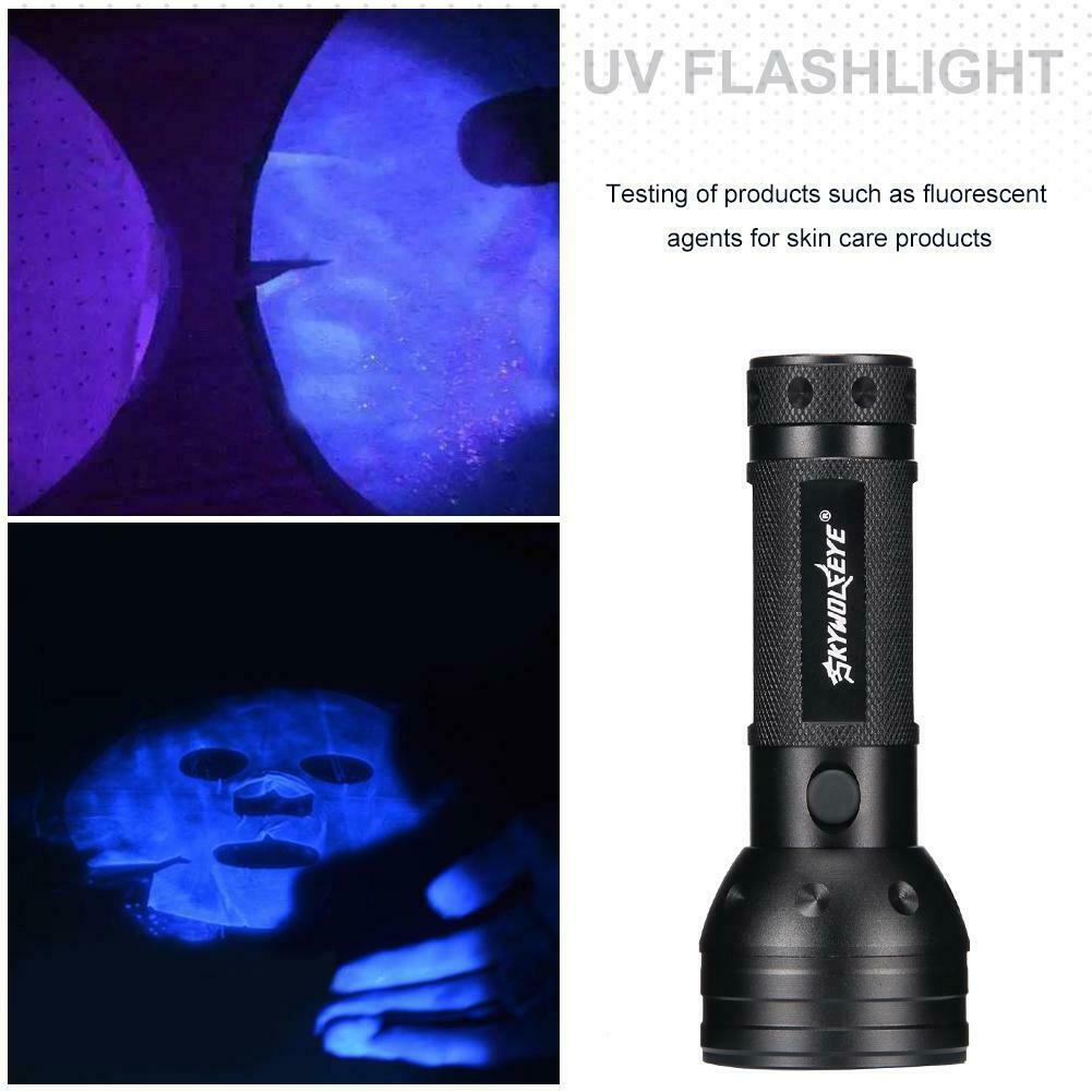 395UV Light 51 LED Flashlight Violet Torch Focus Lamp Banknotes Detector @