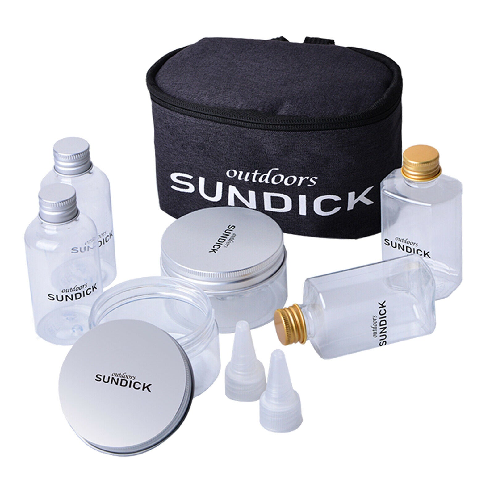 6pcs Kitchen BBQ Spice Jars Cruet Tool Camping Hiking Home Cooking Seasoning