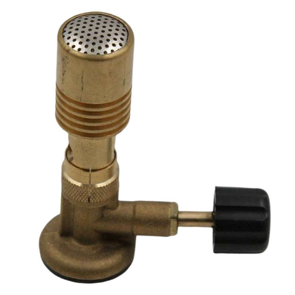 Portable Brass Propane Gas Burner for Camping Dentist School Lab