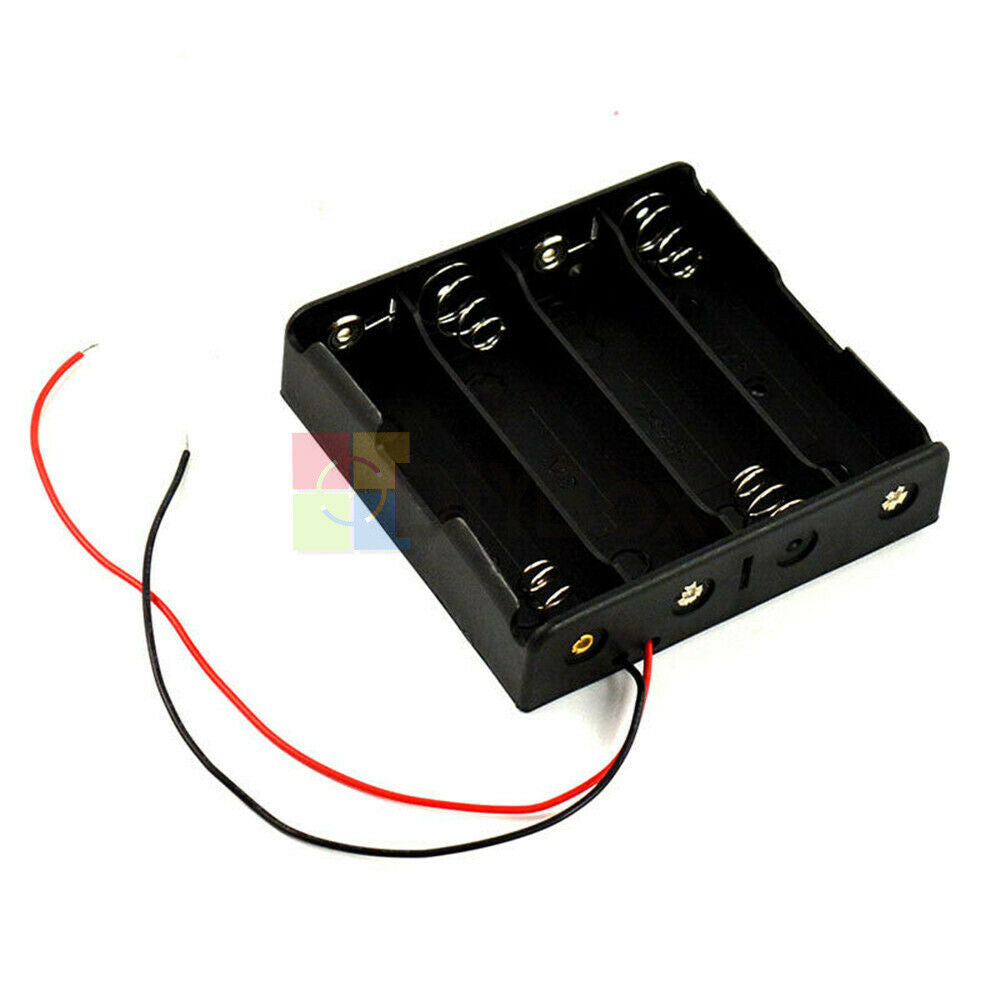 4x 18650 Cell Battery Holder Box Case DIY For Battery Packs with Wire For  Cases