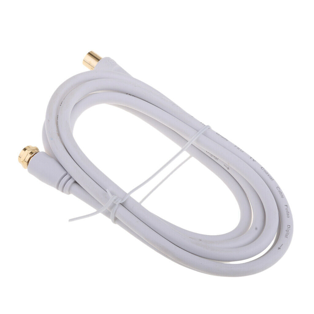 1.8m Male to F type Male Coaxial TV Satellite Antenna Cable
