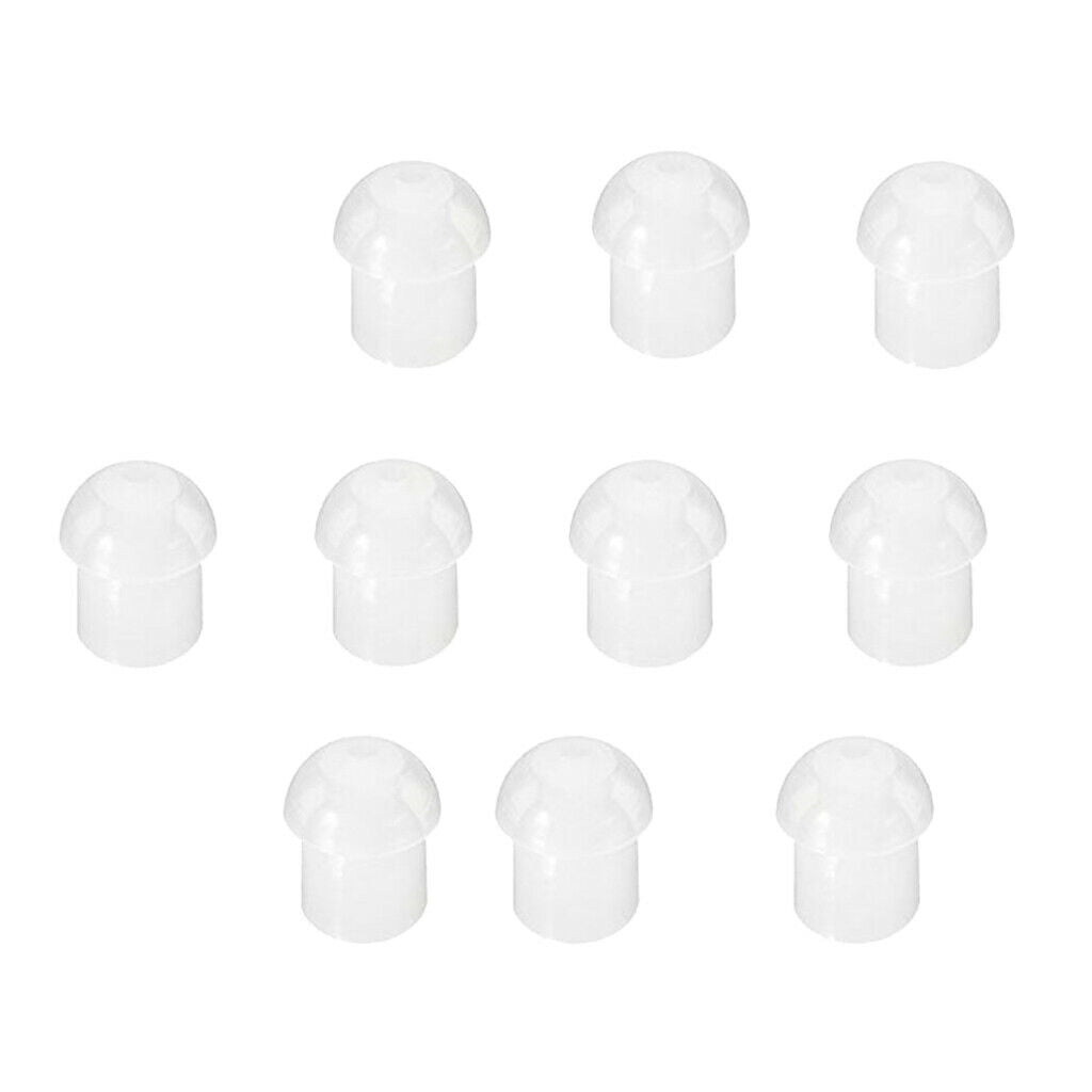 10 Pack of Replacement Rubber Mushroom Style Radio Eartips Earbud Tips for