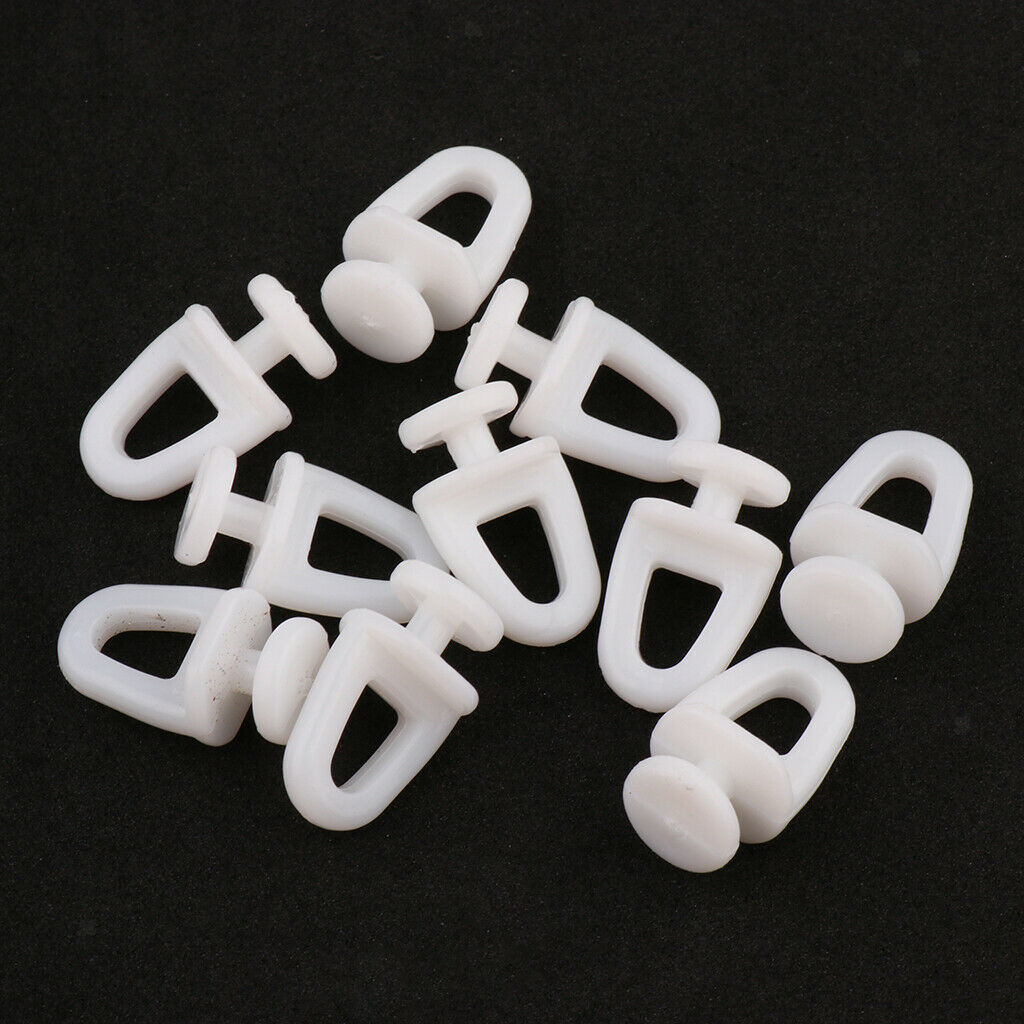 Shower Curtain Track Glider Gliding Runner Ceiling Gliders 4#-23mm,White