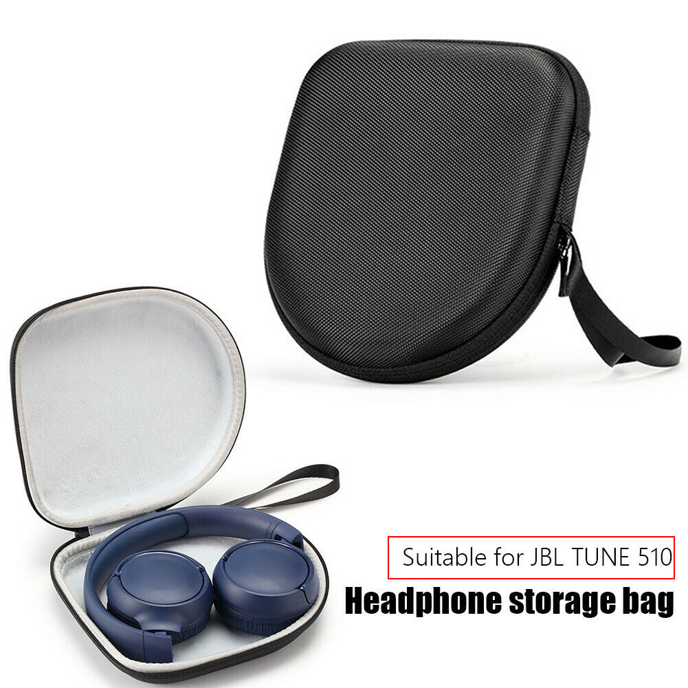 Hard EVA Headphone Hard Case for TUNE 510BT Wireless Headset Storage Bag Black