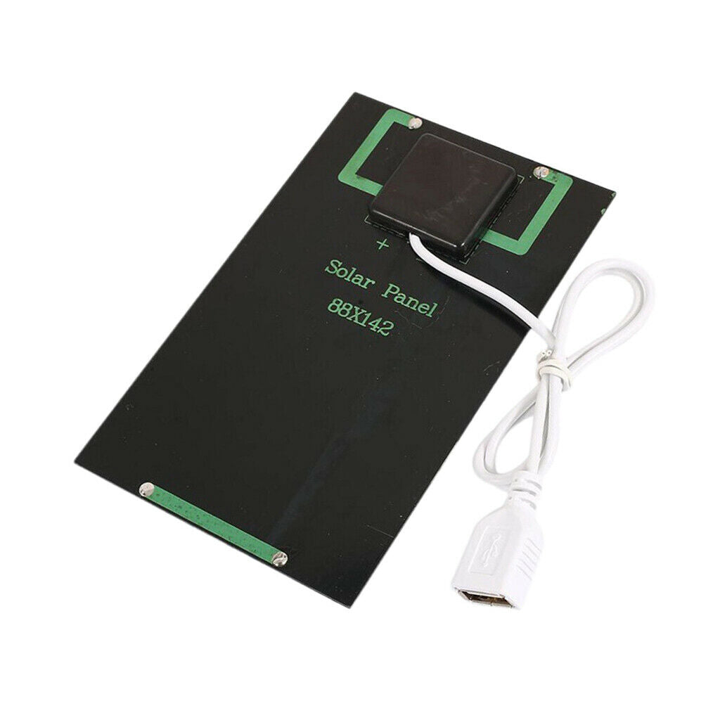 Outdoor Portable 2W 5V Solar Panel Power Bank USB Charger