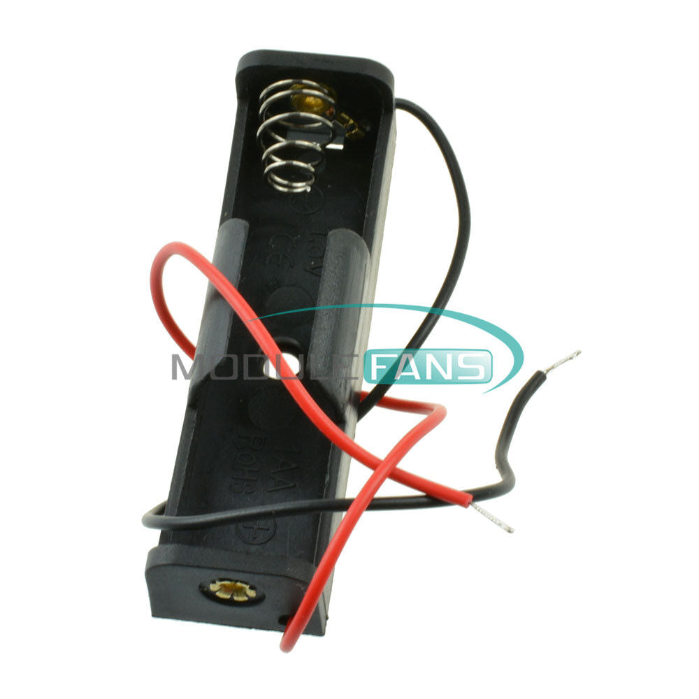 5PCS Plastic Wire Leads Battery Case Storage Box Holder for AA 1.5V 1XAA 2A