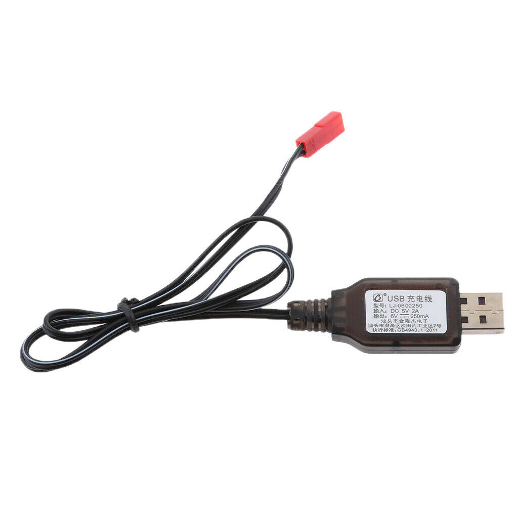 Premium 6V USB to JST Plug NI-MH NI-Cd Battery Charging Cable for RC Drone