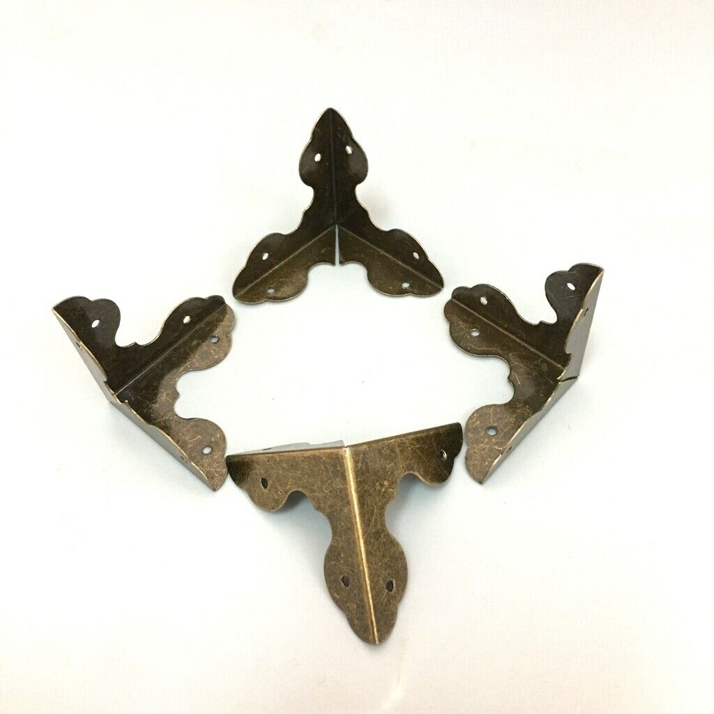 4-in-1 Sutdy Bronze Corner Guard Furniture Parts for Case Chest Replacement