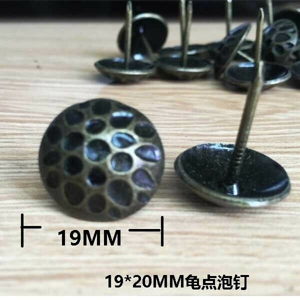 100 X Dots Upholstery Tacks Nails Furniture Decor Bronze Stud Pins 19*20MM