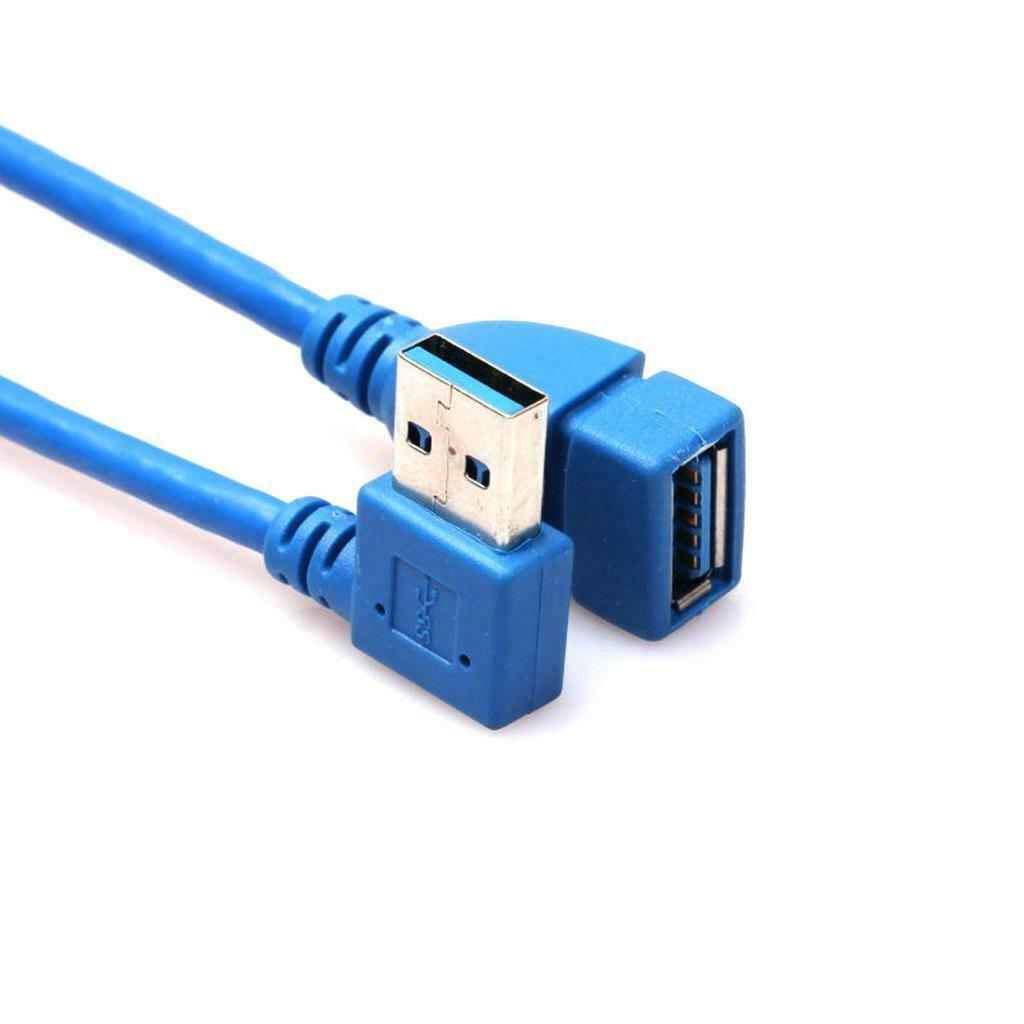 USB 3.0 Extension Cable Left & Right Angle 90 degree A Male to Female Cable