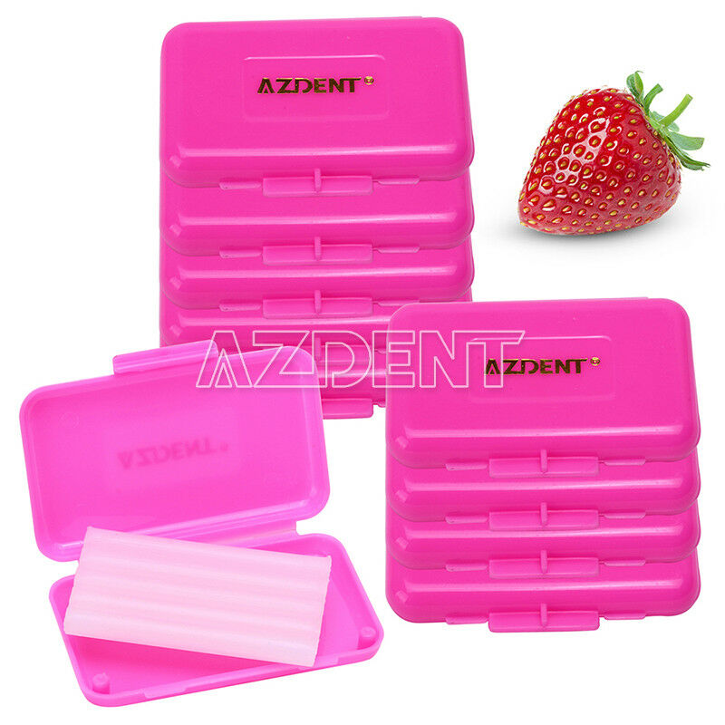 100 X Dental Orthodontic Wax Brace Gum irritation Pink Strawberry Scent AZDENT