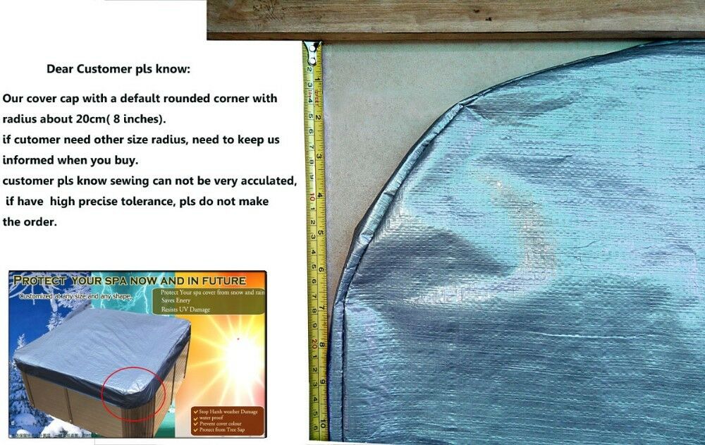 100% match well customize spa cover guard& sun shield less than 7.2f tx7.2ft