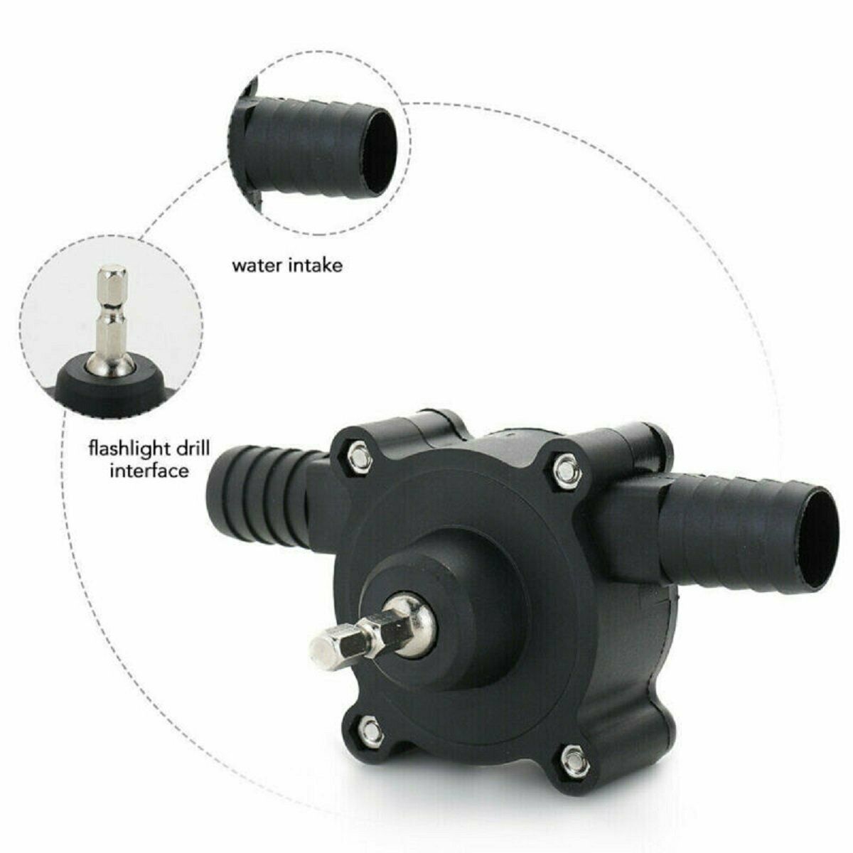 Hand Electric Drill Drive Self Priming Pump Home Oil Fluid Water Transfer Tools