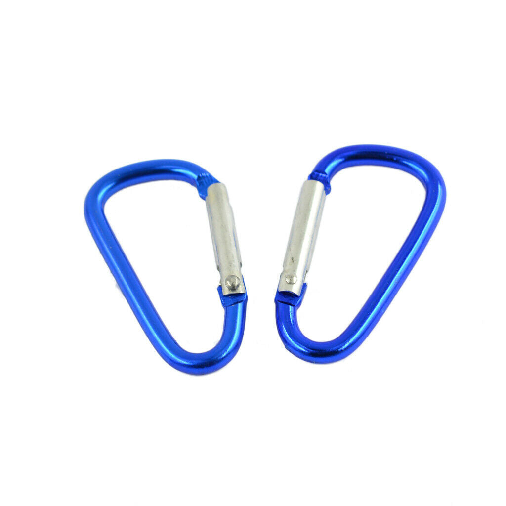 20pcs Camping Climbing Hiking Carabiner Aluminum Alloy Key Hook Clip Buckle