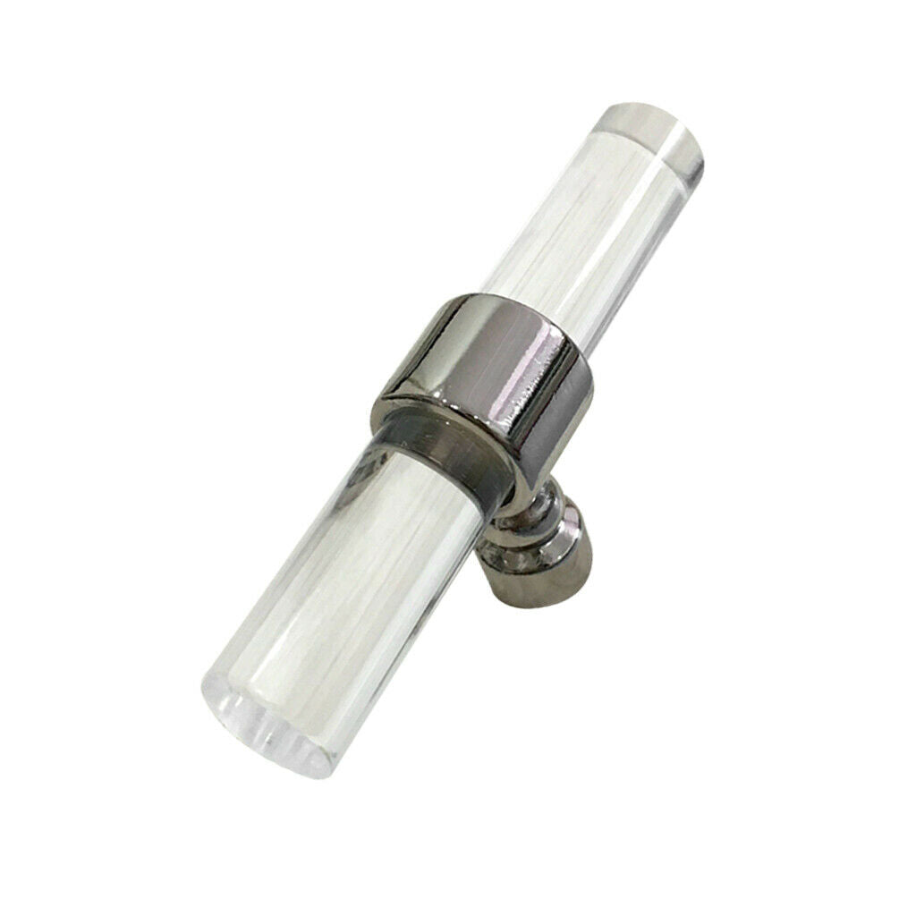 Acrylic DIY Door Handle Pull Chest Wardrobe Door Pull HandleChrome 80mm