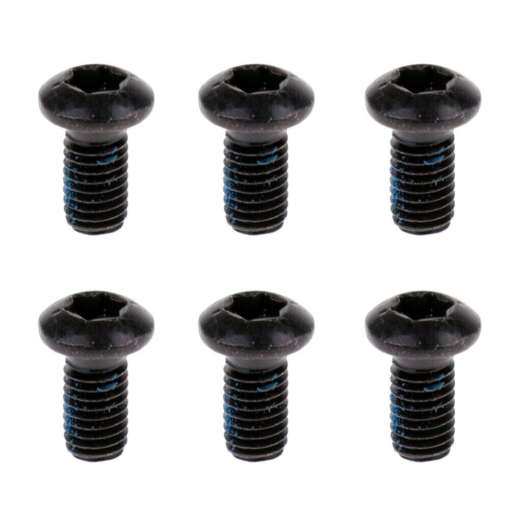 6x M5 x 12mm Bike Disk Brake Rotor Bolts Screws, Bicycle Water Bottle Screws