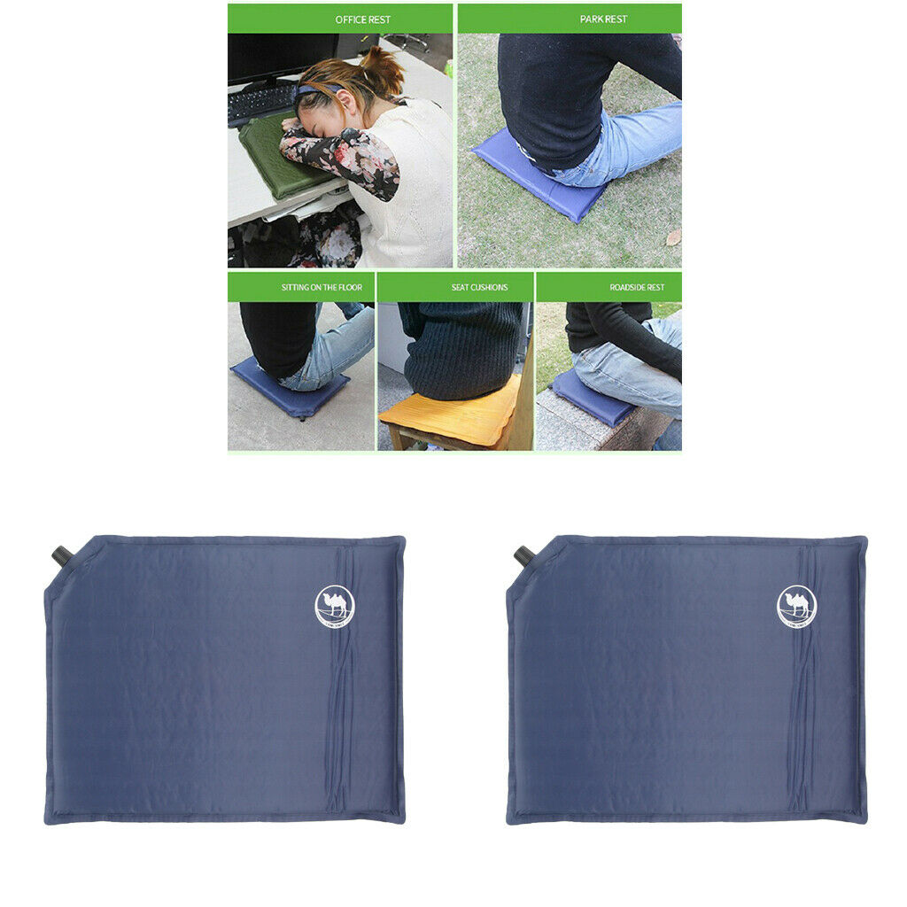 2Pcs Ultralight Compact Self-Inflating Seat Cushion Outdoor Travel Camping