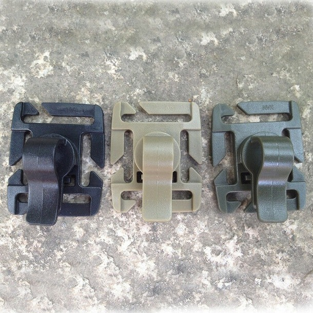 3PCS Tube Clip Gear Water Pipe Hose Clamp Backpack Molle Carabiner Buckle