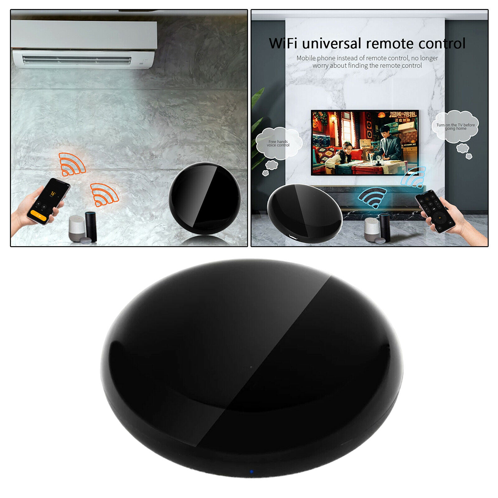 Tuya WiFi Infrared Smart IR Remote Controller Hub Home Control Easy Install