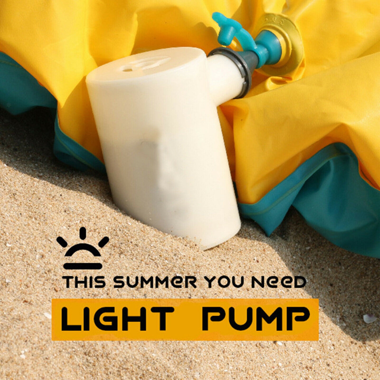 Portable Air Pump Inflator Swimming Pools USB Rechargeable Rings Inflator