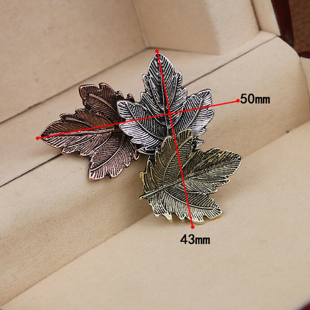 Exquisite Brooch Stylish Maple Leaf Lapel Pin Badge for Coat Sweater Shirt Dress