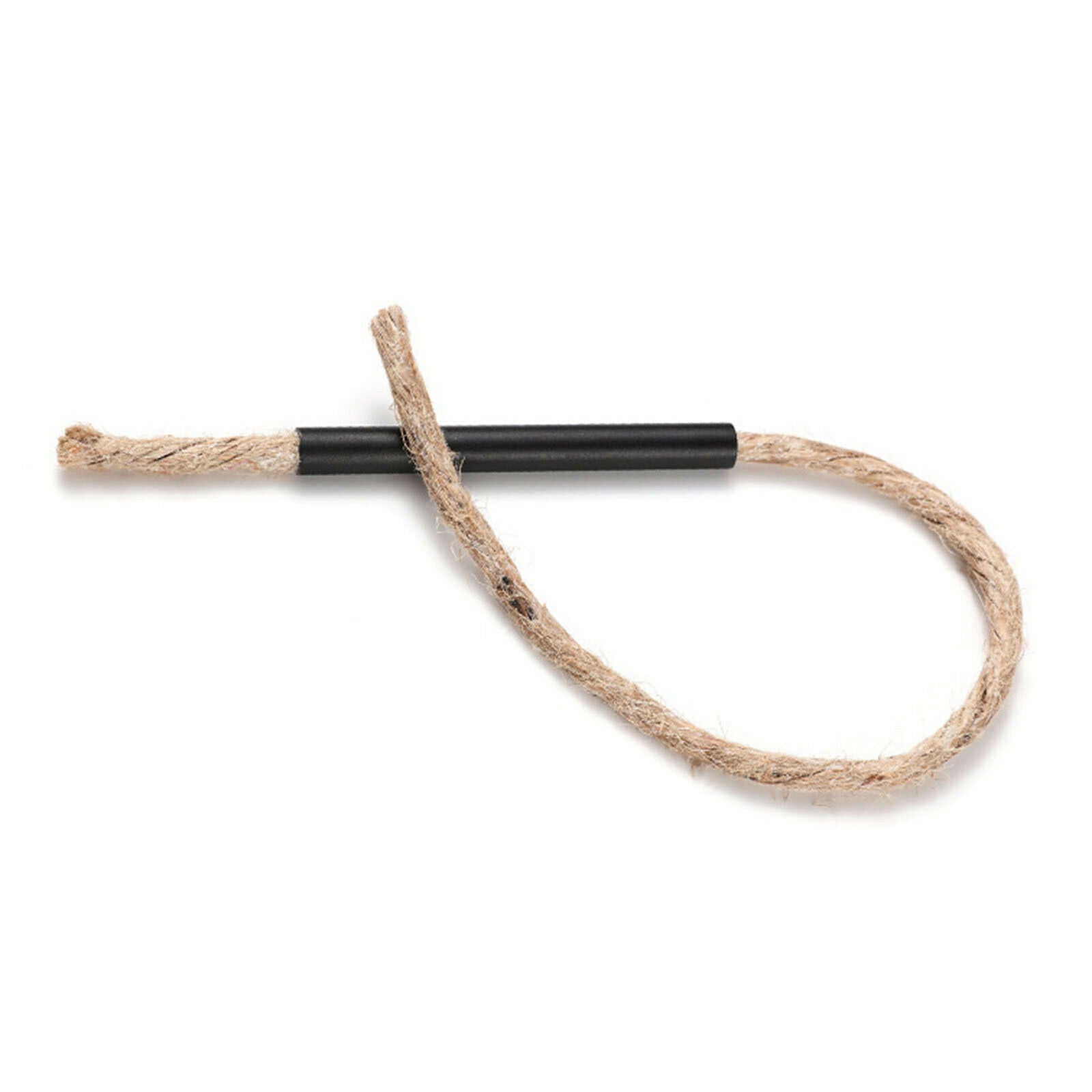 Tinder Wax Wick Cord Fire Starter Accessory with Aluminum Sleeve for Camping