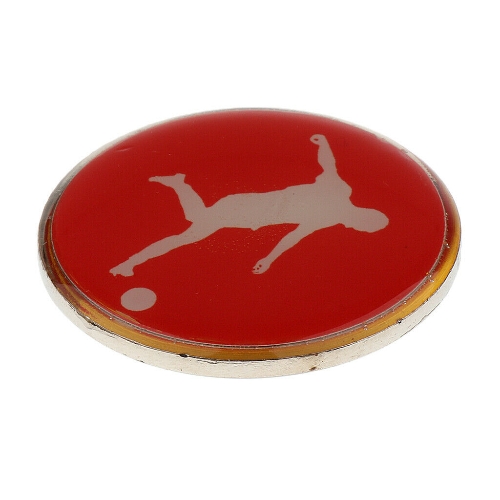 Portable Mini Football Soccer Referee Toss Coin Disc 3.5cm Diameter