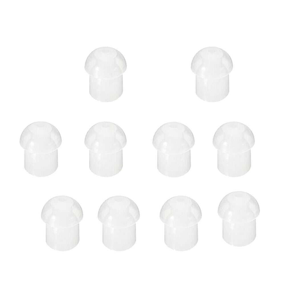 10 Pack of Replacement Rubber Mushroom Style Radio Eartips Earbud Tips for