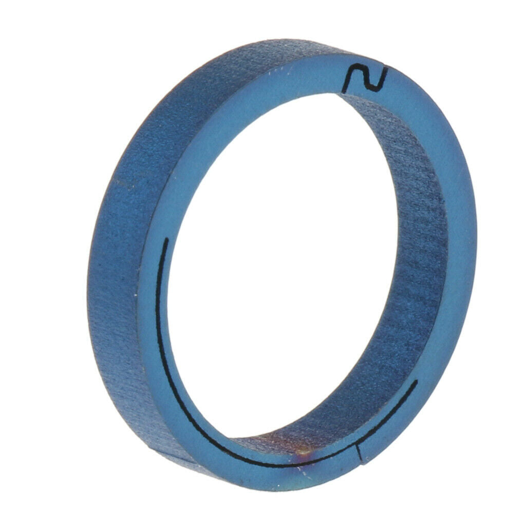 Titanium Circle Spring Keychain Buckle Clip Round Hook Key Chain 18mm Blue