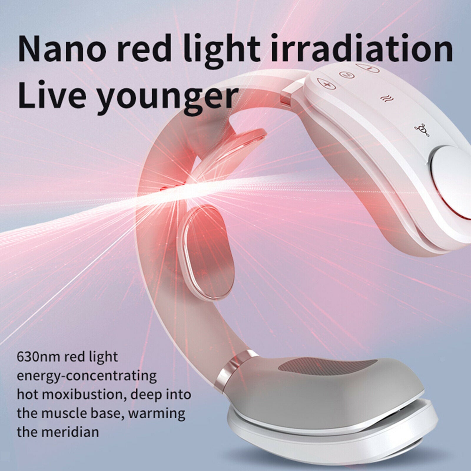 Neck Fan Cooling Cooler Heating Massager Soothing Massage Equipment