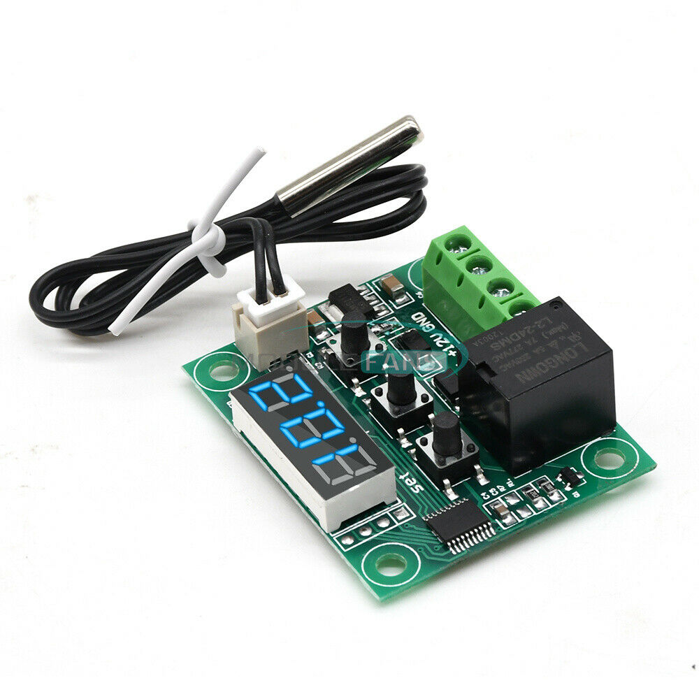 Digital DC 12V W1209 Blue LED Thermostat Temperature Control Switch Sensor