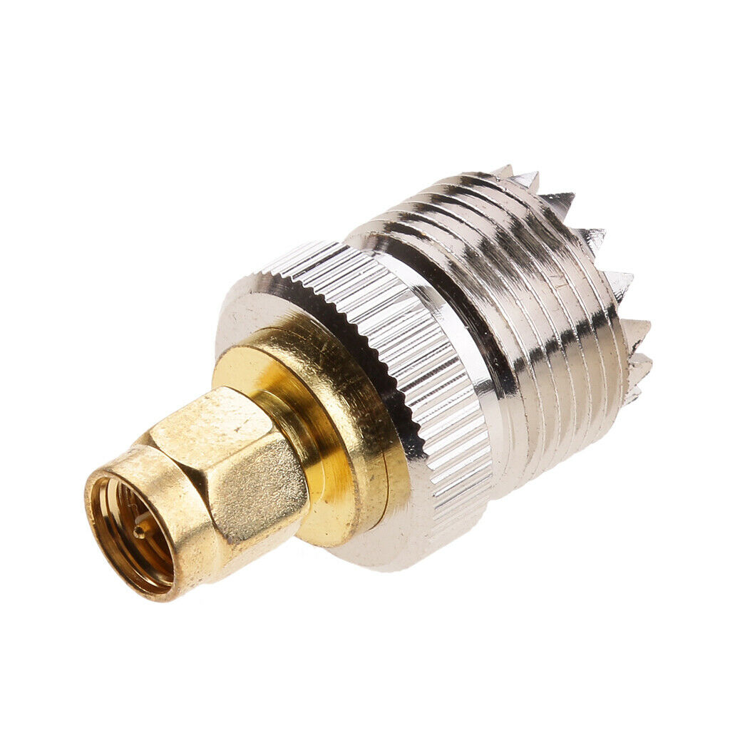SO239 UHF Female Socket to SMA Male Plug Antenna RF Adapter