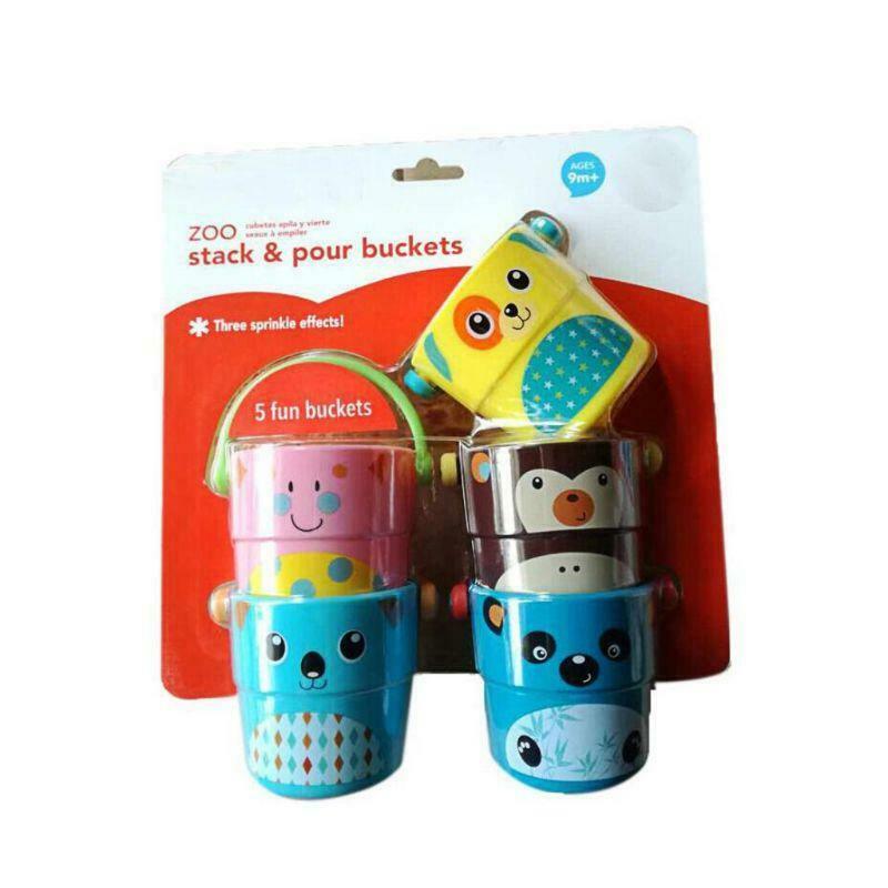 Children Baby Shower Toys Pouring Cup Flow Style Bucket Water Spray Cute Cartoon